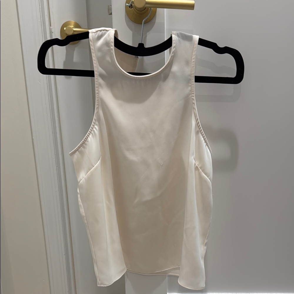 Cream Sleeveless Top